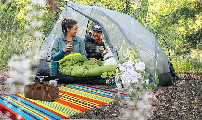 BalajeesUSA Outdoor Rug - 2 PK 5x7 Multi Color Reversible Recycled Plastic Straw Rugs Outdoor Patio Rugs Clearance Waterproof Large RV Camper Mats Outside 188