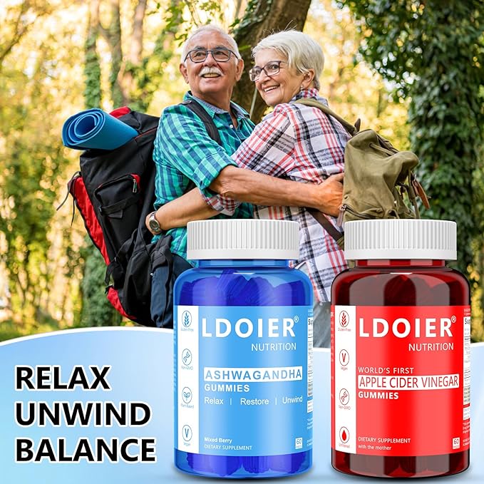 Ashwagandha Gummies 120 Count - Mixed Berry,Vegan,Plant Based, Non-GMO,Gluten-Free & Gelatin Free.