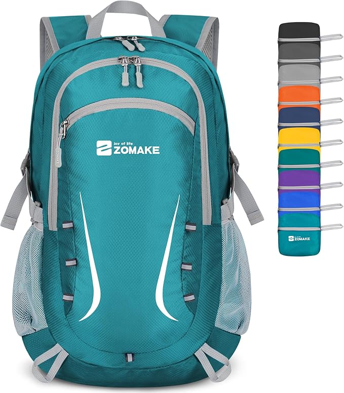 ZOMAKE Lightweight Packable Backpack 35L, Foldable Backpacks Water Resistant Collapsible Light Daypack for Hiking