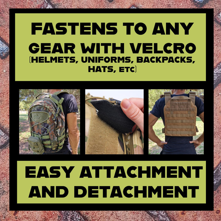 American K9 Patch Tactical PVC Badge Compatible with Velcro Dog Patches for Harness - Service Dog Patches, K9 Patches, Dog Vest Patches, Patches for Hats (Black White - Glow Dark)