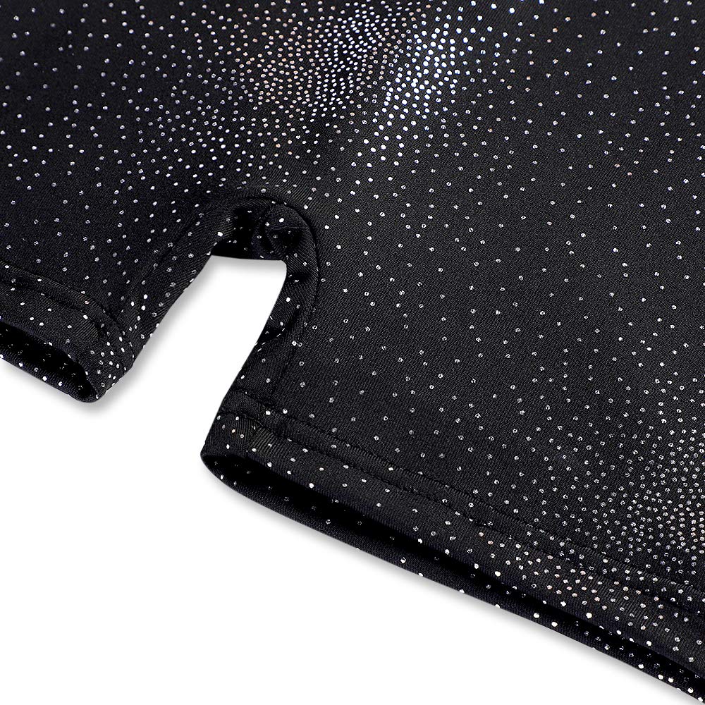 DAXIANG Leotards for Girls Gymnastics with Shorts Leopard Dance Unitards Biketards Pink Purple