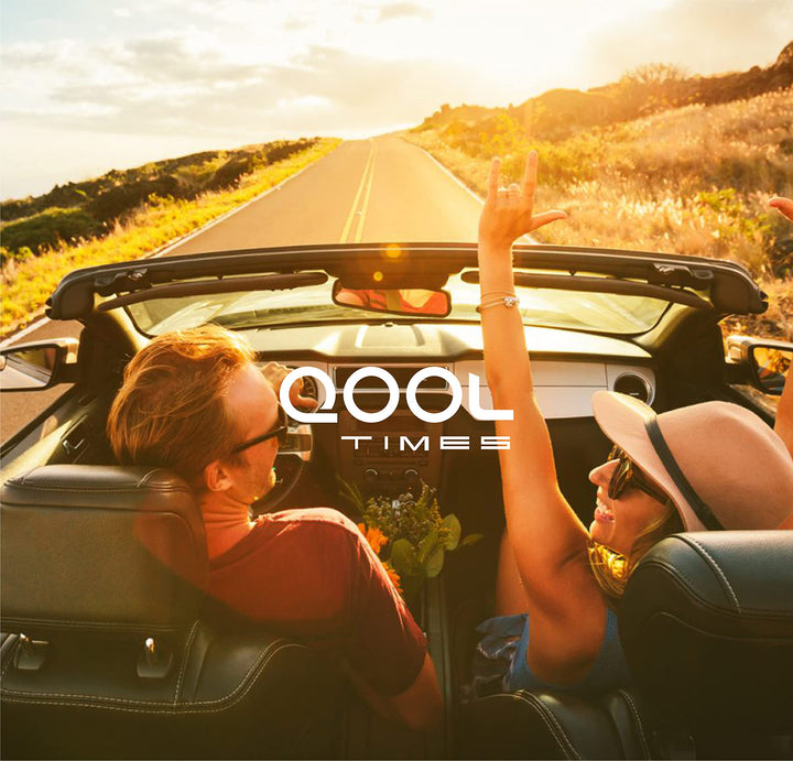 QOOL TIMES Living out your F1A Square Polarized green Sunglasses Men Women Fishing Running Driving