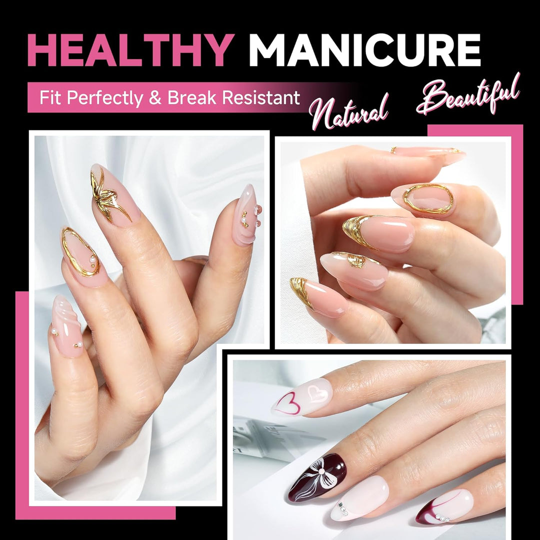 504Pcs Matte Soft Gel Toe Nail Tips | Full Cover for DIY Nail Extensions