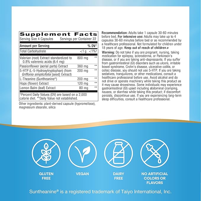 Nature's Way Fatigued to Fantastic! Revitalizing Sleep Formula, Promotes Restful Sleep*, 90 Capsules