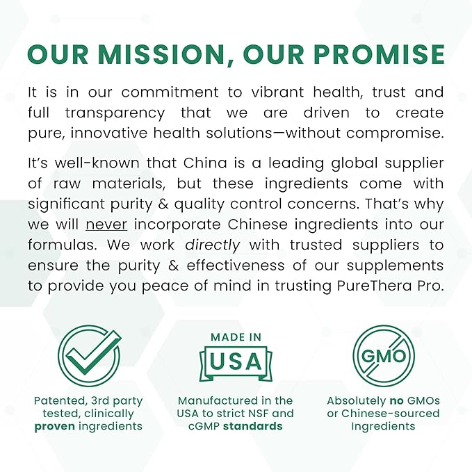 Pure TheraPro Rx Optimum Magnesium Lysinate Glycinate & Di-Magnesium Malate, Made in USA | 4 Month Supply | Chelated Magnesium for Maximum Absorption, Supports Bone Health & Energy, 240 Count