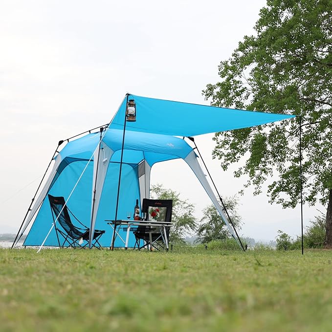 Sunwall for Pop Up Canopy Instant Shade Tent 8.2' X 8.2', Detachable Flap Sun Shade Side Wall Accessory to Block Sun, Wind, and Rain, 2 Pack Sidewall Only(Blue-2 pcs)