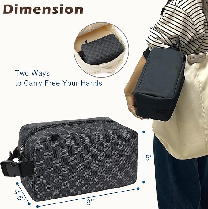 FlowFly Small Insulated Lunch box Portable Soft Bag Mini Cooler Thermal Meal Tote Kit with Buckle for Work, PlaidWithBuckle