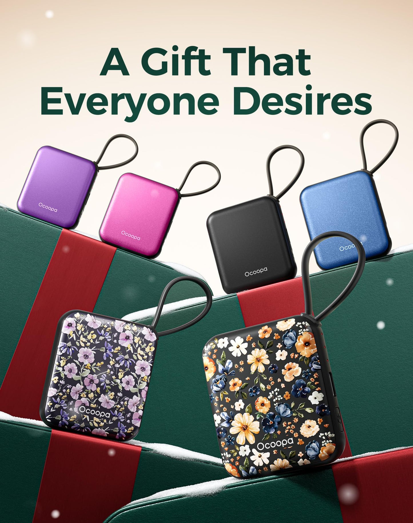 OCOOPA Hand Warmers Rechargeable 2 Pack, 7Hrs*2 Long Heat, 0.6" Ultra Slim Fits Pocket Gloves, 3 Heat Levels, UL Certified Electric Handwarmer, Gifts for Christmas,Winter Essential,UT5 Nano