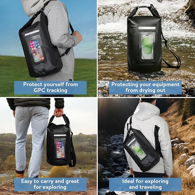 15L Large Faraday Bag,Anti-Tracking Faraday Bag For Laptops & Phones & Tablets & Car Keys,Faraday Tote Bag For Rfid Signal Blocking