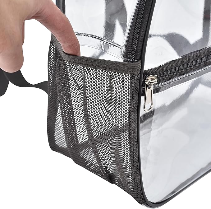 USPECLARE Clear Backpack for Stadium Approved 12×6×12, Water proof Clear Bag for Stadium Events and Concert Work Sport Event