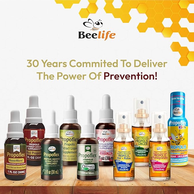 Beelife Brazilian Green Propolis Extract |11% Dry Extract,Bee Propolis Tincture, High Artepillin-C Levels – Natural & Kosher, Antioxidant| Rich Supplement for Health, Wellness- Propolis Drops, 20ml