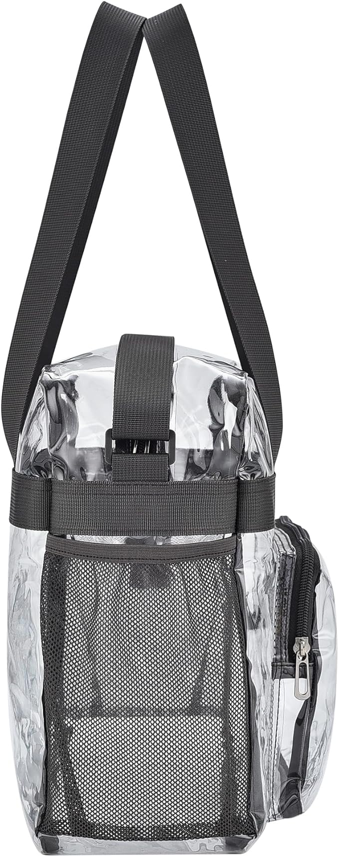 USPECLARE Clear Tote Stadium Approved, Security Travel & Gym Clear Bag for Work Sports Games Concerts