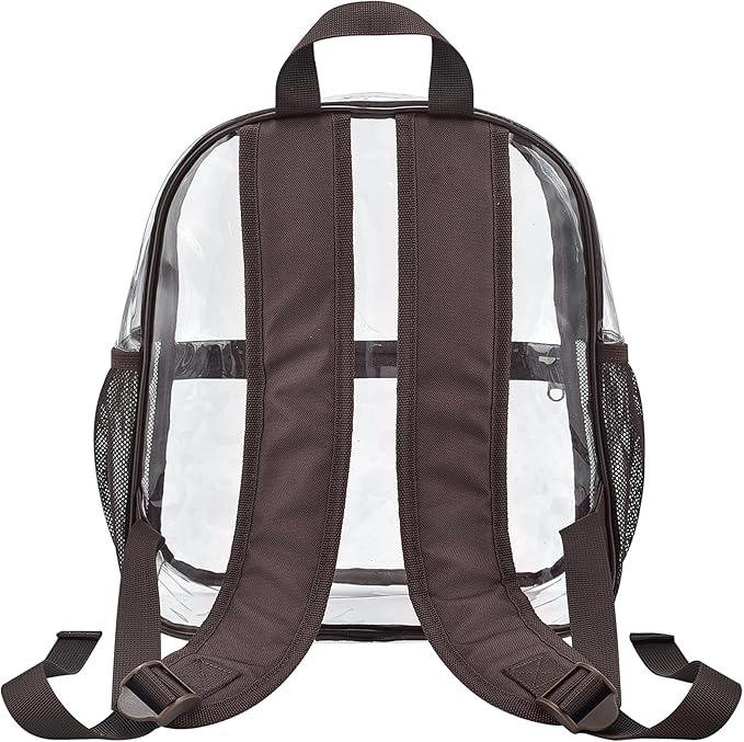 USPECLARE Clear Backpack for Stadium Approved 12×6×12, Water proof Clear Bag for Stadium Events and Concert Work Sport Event