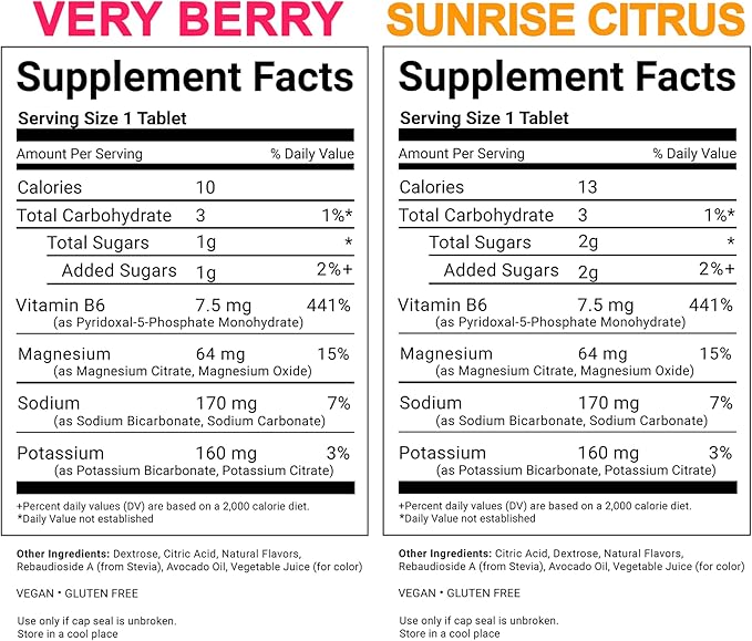 Berry & Citrus All Natural Hydration & Kidney Health Supplement to Combat Calcium Oxalate Crystal Formation, 80 Tablets