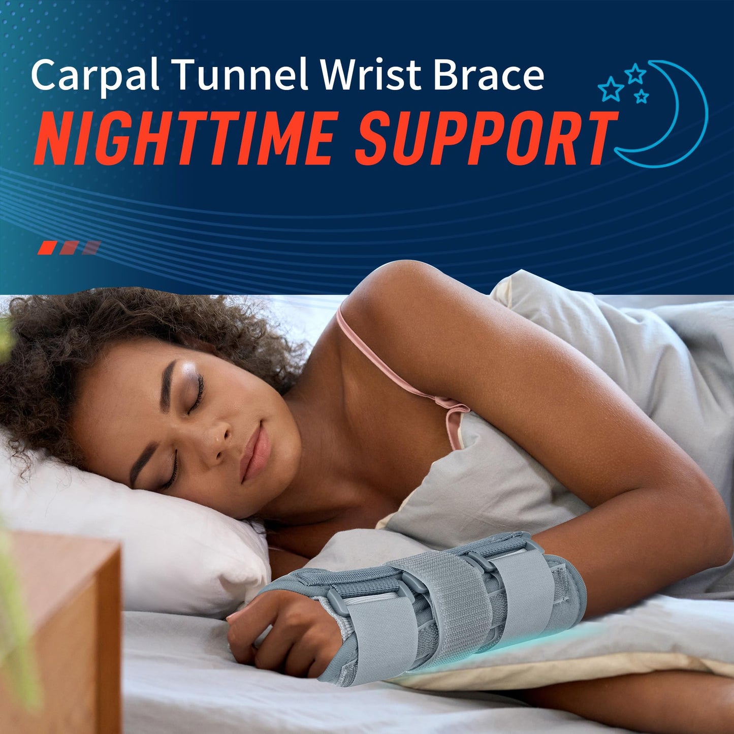 FEATOL Wrist Brace for Sprained Wrist Kids, Wrist Support Brace Sleeping with Metal Splints Right Hand, X/Small for Kid, Women and Men, Adjustable Arm Hand Support for Sprained Tendonitis, Arthritis, Injuries, Wrist Pain