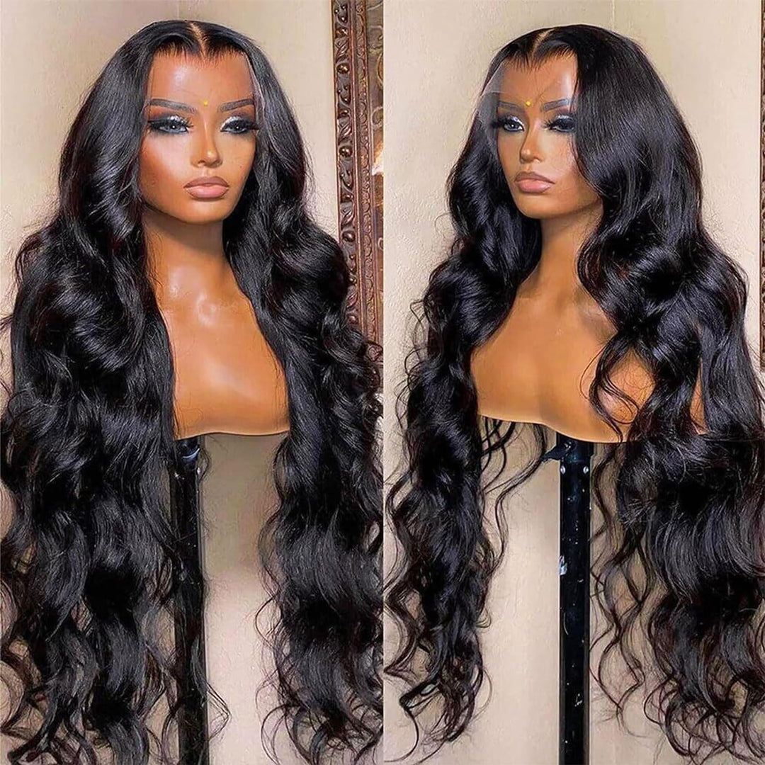 Luminary 34 Inch Body Wave Lace Front Wigs Human Hair Pre Plucked 180% Density Glueless Human Hair Wigs For Black Women 13X4 Hd