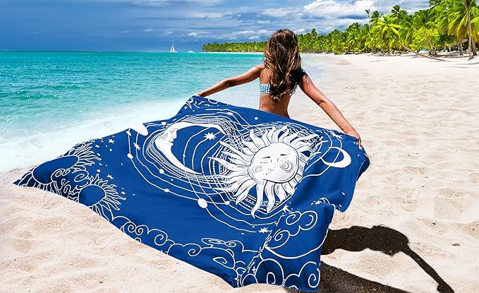 AISPARKY Beach Blanket Waterproof Sandproof, Oversized Large Beach Mat 79" X 83"/120"x108" for 1-8 Adults, Quick Drying&Compact&Lightweight, Picnic Mat Vacation Essentials for Beach Camping Travel
