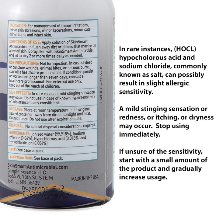 SkinSmart Acne Facial Cleanser | Targets Bacteria for Teens & Adults | 8 Oz