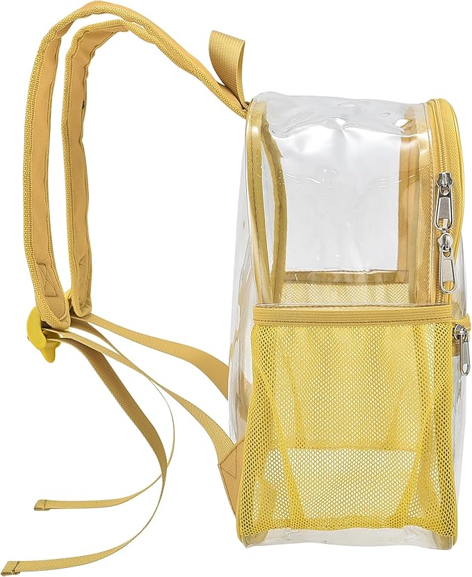 USPECLARE Clear Backpack for Stadium Approved 12×6×12, Water proof Clear Bag for Stadium Events and Concert Work Sport Event