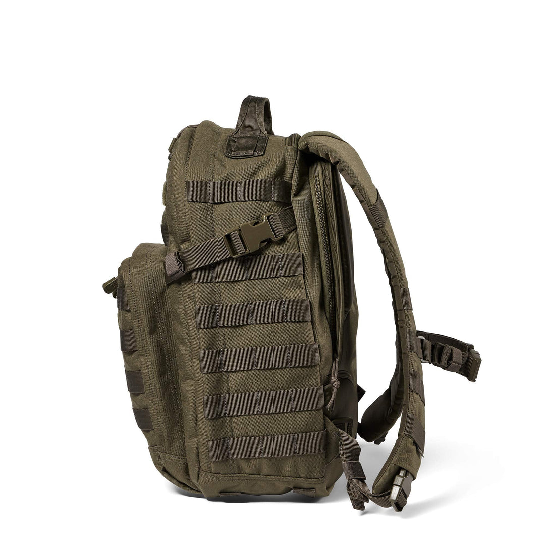 5.11 Tactical Backpack – Rush 12 2.0 – Military Molle Pack, CCW and Laptop Compartment, 24 Liter, Small, Style 56561, Ranger Green