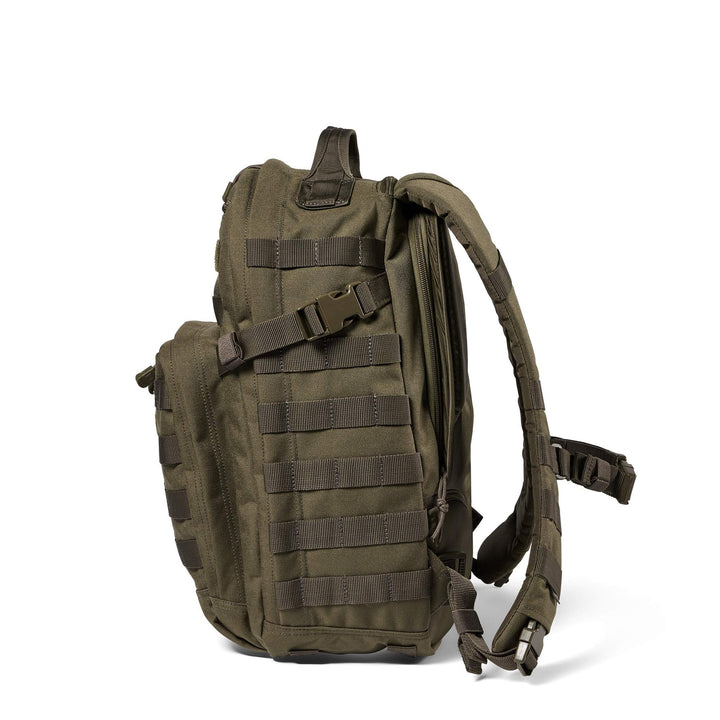 5.11 Tactical Backpack – Rush 12 2.0 – Military Molle Pack, CCW and Laptop Compartment, 24 Liter, Small, Style 56561, Ranger Green