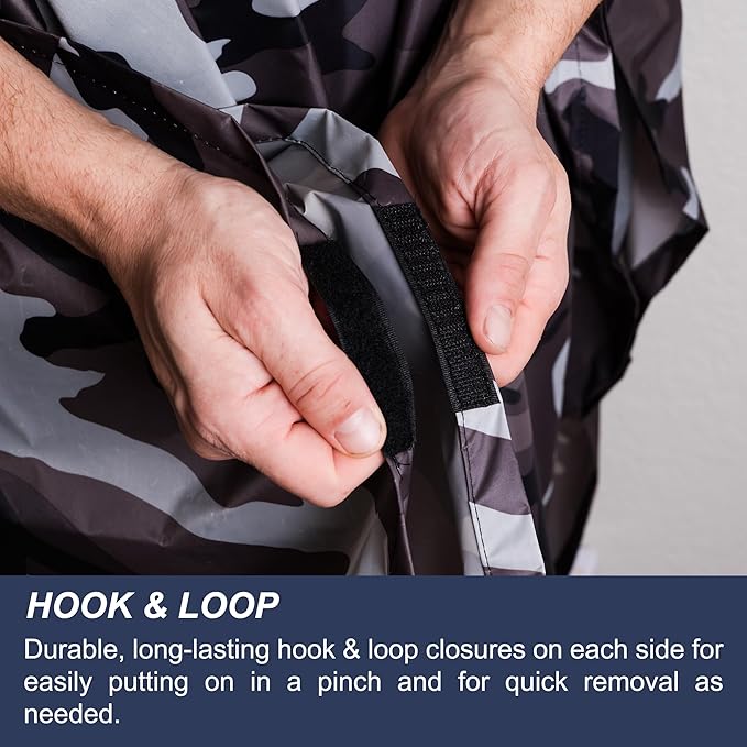 Heavy Duty Rain Poncho for Backpacking, Waterproof Lightweight for Adults, Military, Emergency, Camping, Men, Women