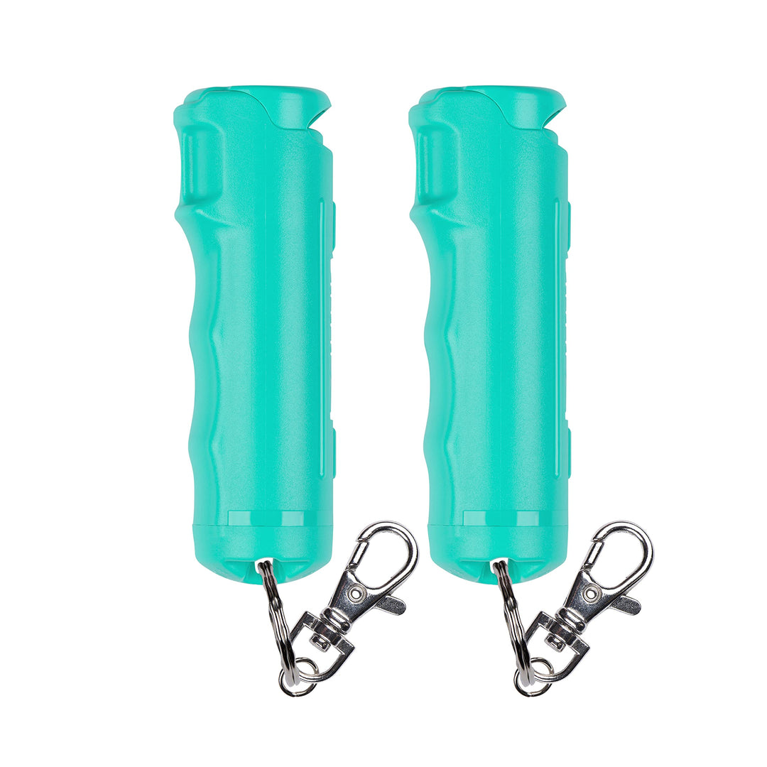 SABRE Pepper Gel with Fast Flip Top, Maximum Strength OC Spray, Snap Clip for Easy Carry and Fast Access, Finger Grip for More Accurate and Faster Aim, UV Marking Dye, 0.54 fl oz, Easy to Use Safety