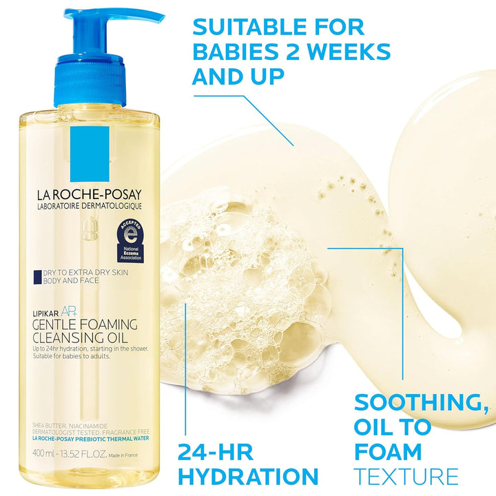 La Roche-Posay Lipikar AP+ Moisturizing Cream | Shea Butter & Niacinamide | For Dry, Sensitive Skin