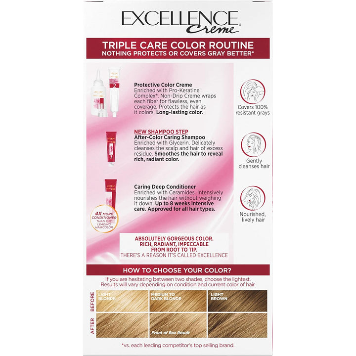 5RB Medium Reddish Brown Hair Color | L'Oreal Paris Excellence Creme – 8 Weeks Gray Coverage