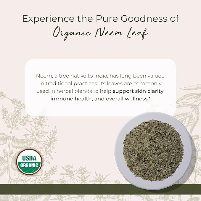 Starwest Botanicals Neem Leaf C/S Organic, 1 Pound (Pack of 1)