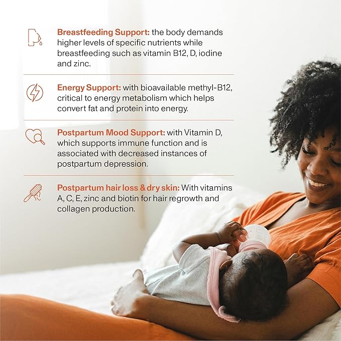 ANYA Postnatal Multivitamin Bundle + Omega 3 : Comprehensive Postnatal multivitamin, Easy-to-Digest Formula in 2 Pills a Day - 60 ct. Includes 300mg DHA/EPA + 21 Key nutrients for Postpartum Recovery