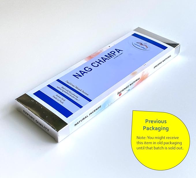 Nag Champa Incense Sticks - Traditional Handcrafted Masala Incense - 42 to 50 Sticks Approx.