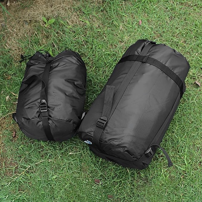 TRIWONDER Compression Sack Nylon Compression Stuff Sack Compression Stuff Sack Sleeping Bag Stuff Sack Ditty Bags with Dust Flap for Backpacking, Hiking, Camping, Traveling