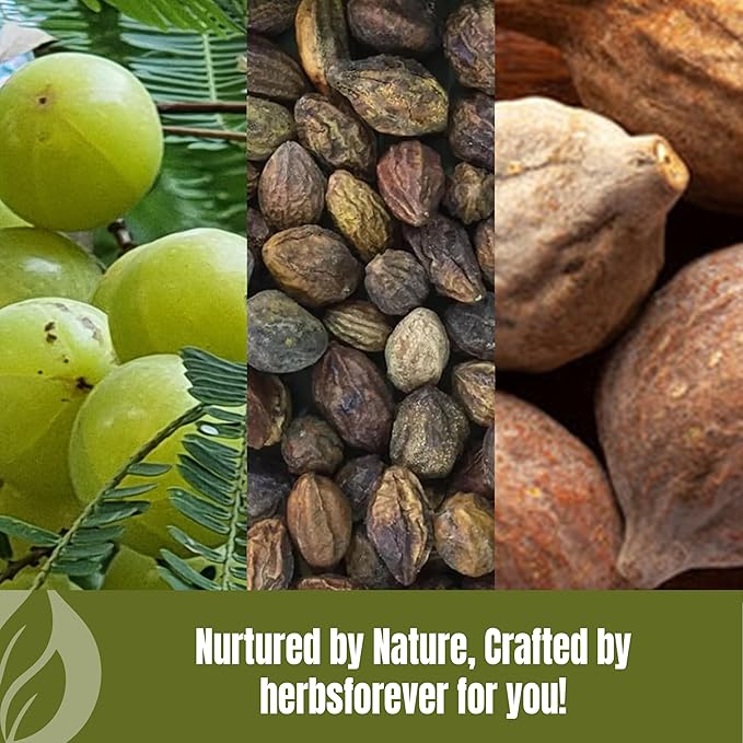 Triphala Churna Powder Traditional Ayurvedic Formulation Supports Detoxification and Rejuvenation Non GMO, Vegan 454 GMS