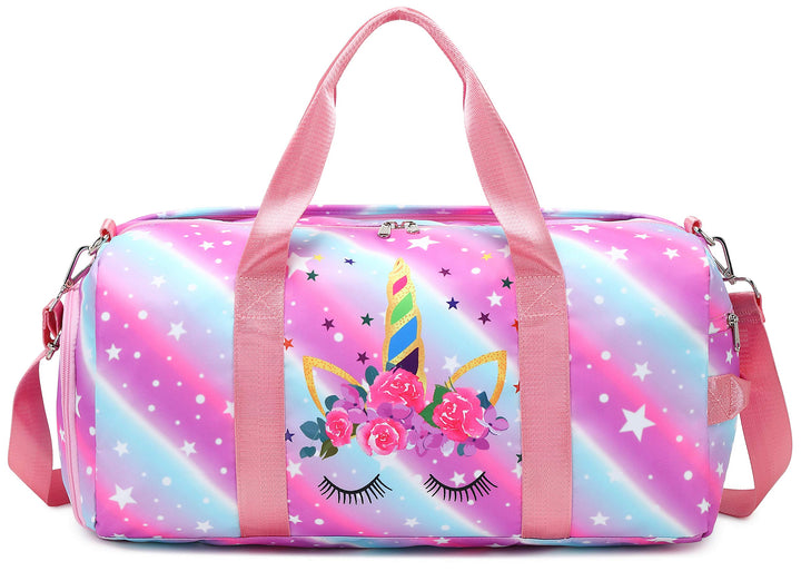 Duffle Bag for Grils Sport Gym Bag Weekender Carry On Workout Duffel Overnight Shoulder Bag with Shoe Compartment (purple)