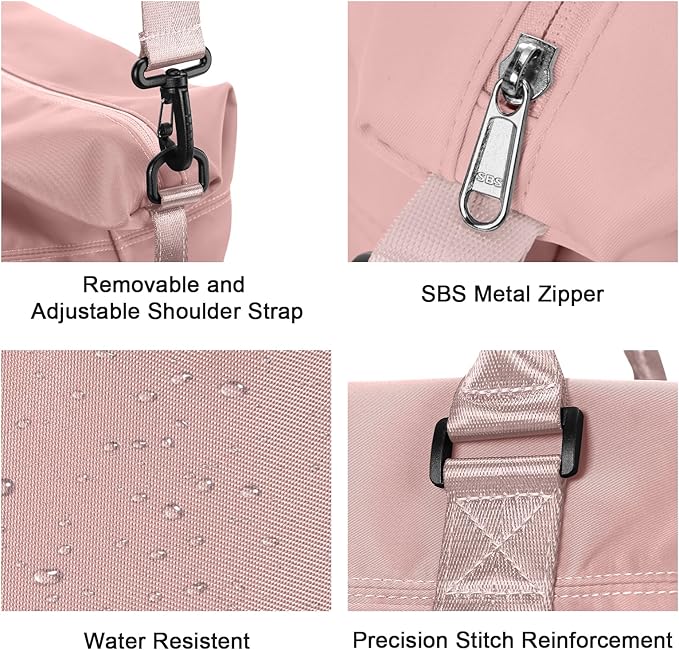 Travel Duffel Bag,Sports Tote Gym Bag,Shoulder Weekender Overnight Bag for Women