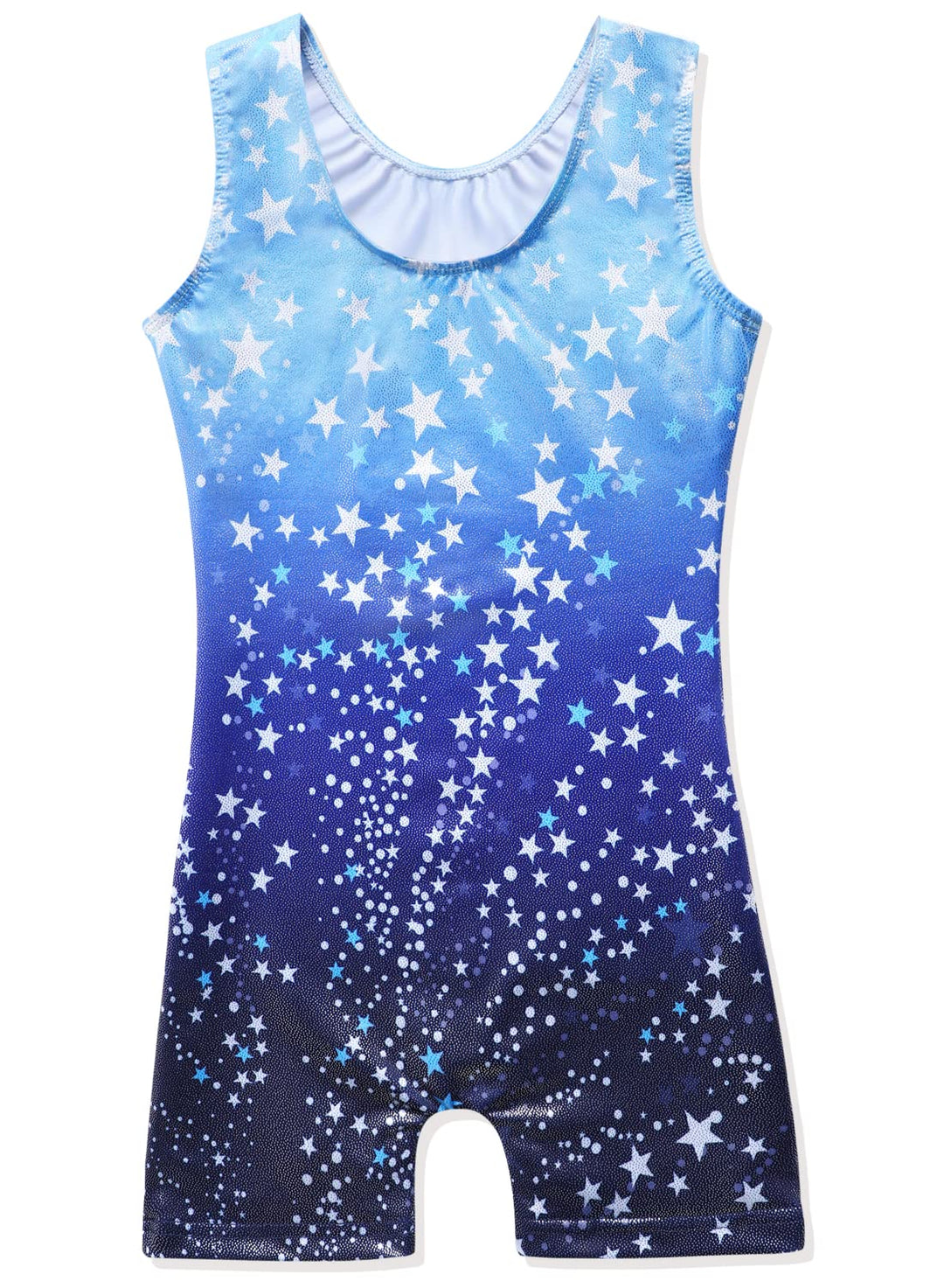 DAXIANG Gymnastics Leotards for Girls Gymnastics Outfit Dance Unitard Blue Stars 3-4Y