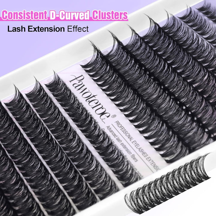 40D Cluster Eyelash Extensions | 280pcs Mix Length 9-16mm | Self-Application