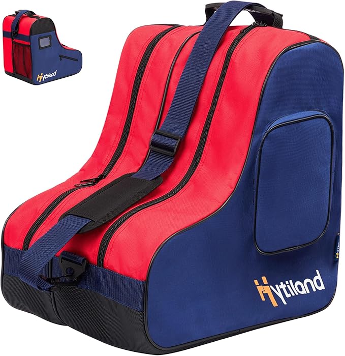 Roller Skate Bag - Breathable Large Capacity Ice Skate Bag with Adjustable Shoulder Strap - Fits Most Inline, Ice and Roller Skate Accessories for Kids and Adults