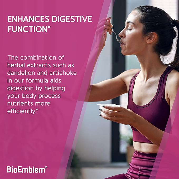 BioEmblem USDA Organic Liver Cleanse - 80% Silymarin Milk Thistle Extract for Liver Health and Liver Function with Dandelion & Artichoke Extracts - 100% Vegan, Non-GMO - Herbal Liver - 60 Capsules