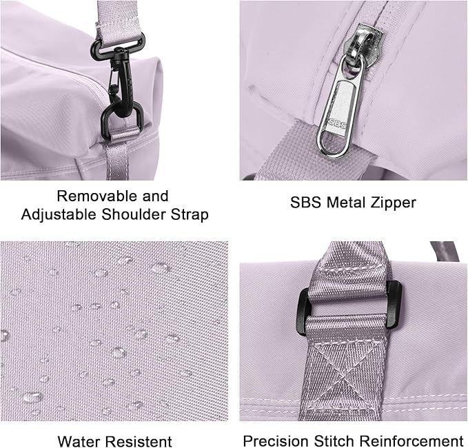 Travel Duffel Bag,Sports Tote Gym Bag,Shoulder Weekender Overnight Bag for Women