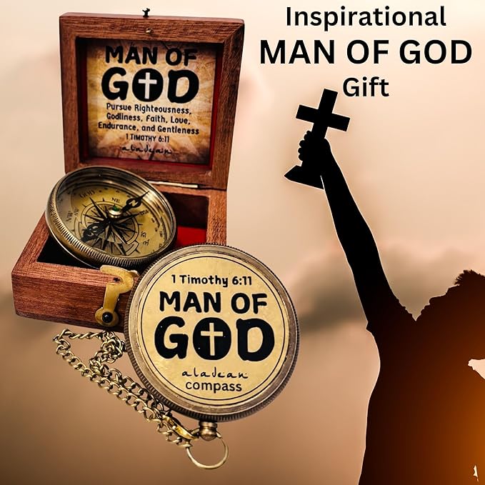 Religious Gifts for Men Engraved Compass for I Know The Plans -God, Camping Compass Christian Gifts Catholic Boys Girls Baptism Communion Inspirational Graduation Gifts