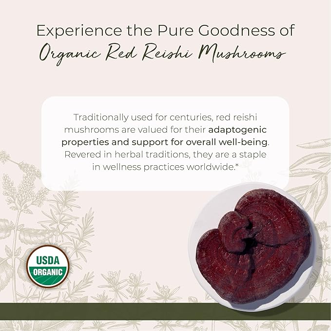 Organic Red Reishi Mushrooms