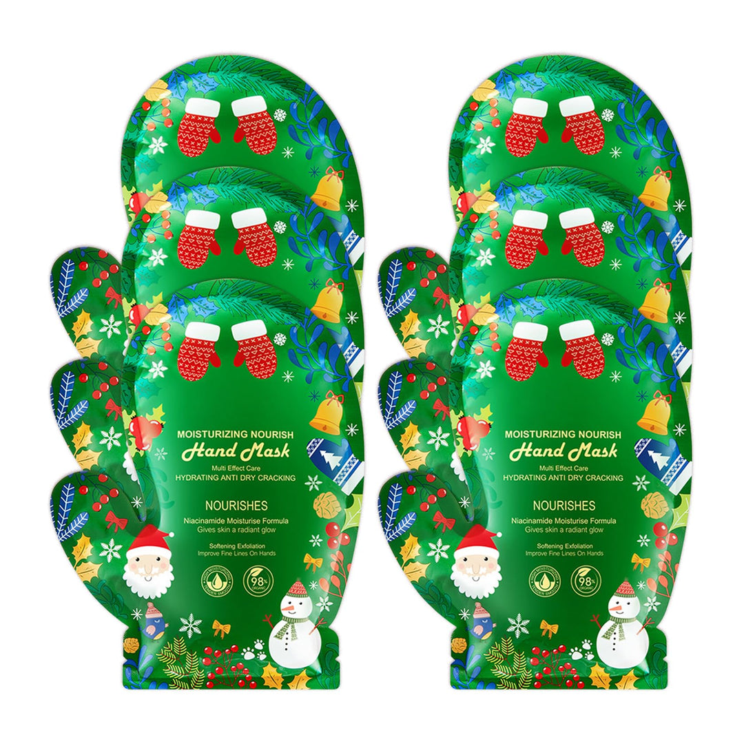 PPPanYiDi Hand Masks Moisturizing Gloves,6 Pairs Hydrating Hand Peel Masks Gift Set for Dry Cracked Hands Care,Long-lasting and Non-greasy Hand Moisturizer Gloves for Women O