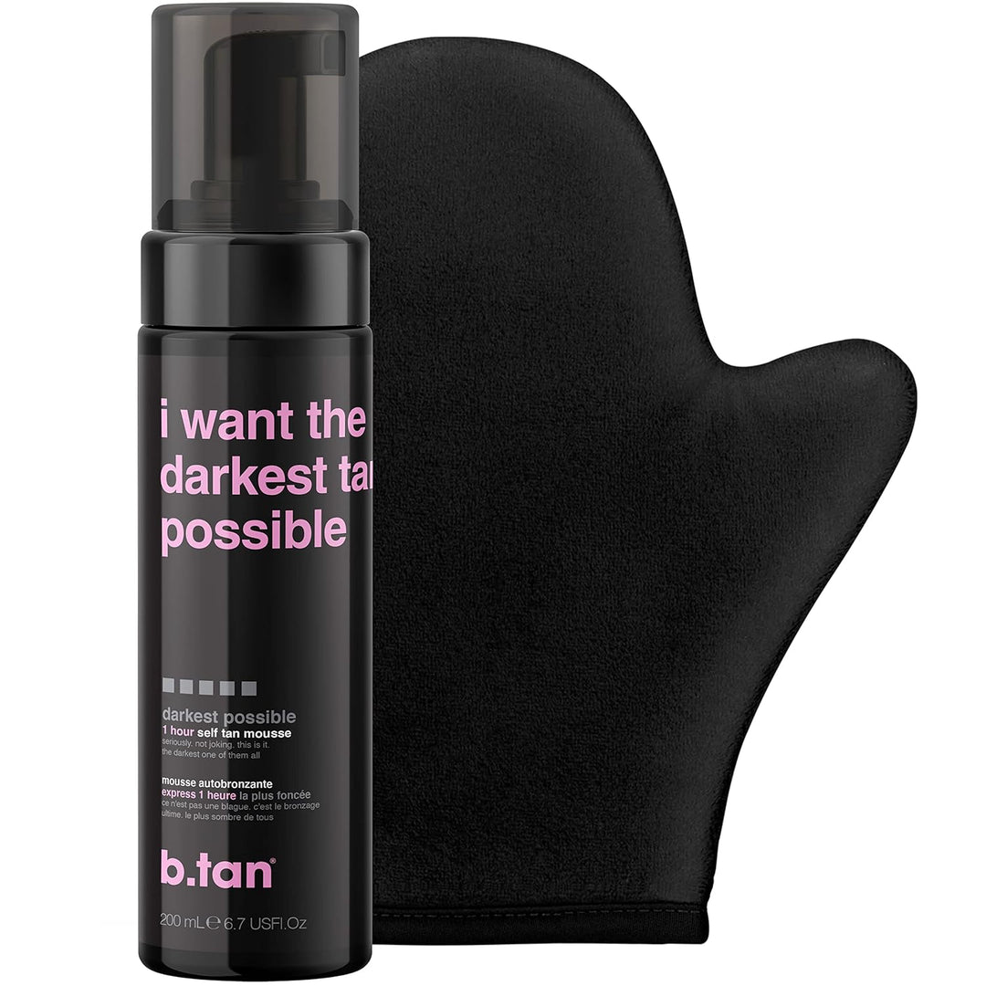 Dark Self Tanner Kit – Fast Bronzing Glow | Vegan, No Fake Tan Smell, 6.7 Fl Oz