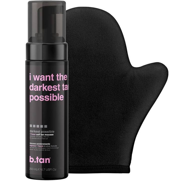 Dark Self Tanner Kit – Fast Bronzing Glow | Vegan, No Fake Tan Smell, 6.7 Fl Oz