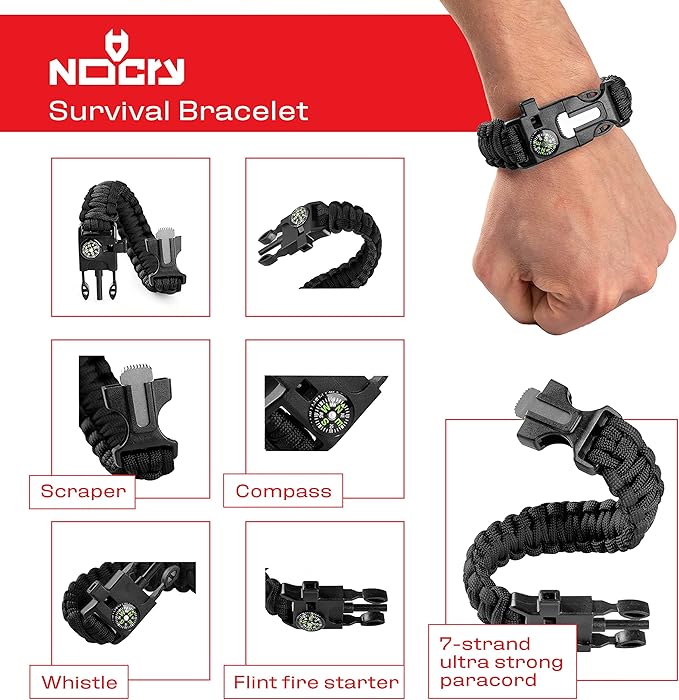 Rain Fly 12x10 Lightweight Survival Camping Tarp; 100% Waterproof; Makes a Great Backpacking Tarp or Hammock Shelter; Comes in Multiple Colors, Survival Bracelet Included; Black