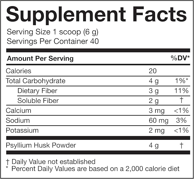 Gut Sweep - Daily Digestion Supplement - Psyllium Husk Fiber - Supports Appetite Control - Gluten Free & Plant Based - Keto & Paleo Friendly - 40 Servings - Mixed Berry
