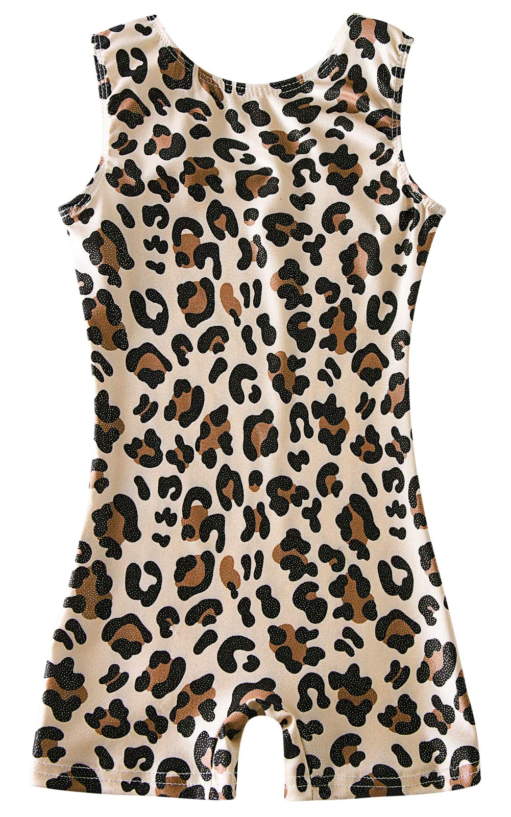 uideazone Fashion Leopard Print Leotard for Girls 5t 6t Gymnastics One piece Ballet Dance Biketard Unitard Bodysuit Swimwear size 6