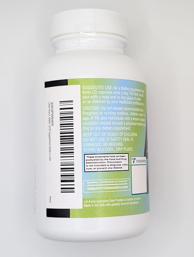 Clean Nutraceuticals GABA 750mg 5 HTP 200mg L Tryptophan 500mg L Theanine 200mg Ashwagandha SAM-e L-Glycine - Mood Support Vitamins for Women and Men with L-Tyrosine 5-HTP (5-Hydroxytryptophan)